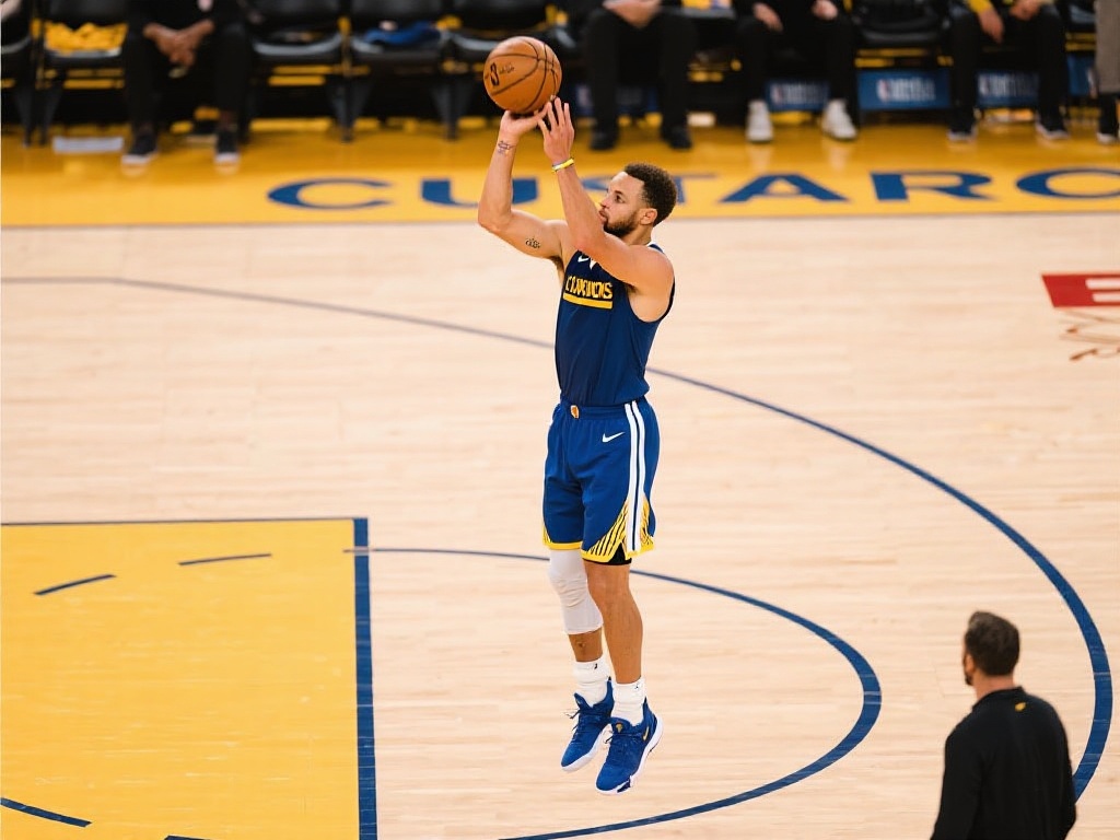 三分球看库里，伟大纪录源于拼搏